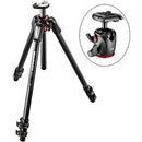 Manfrotto MT055CXPRO3 Carbon Fiber Tripod with 054 Magnesium Ball Head Kit