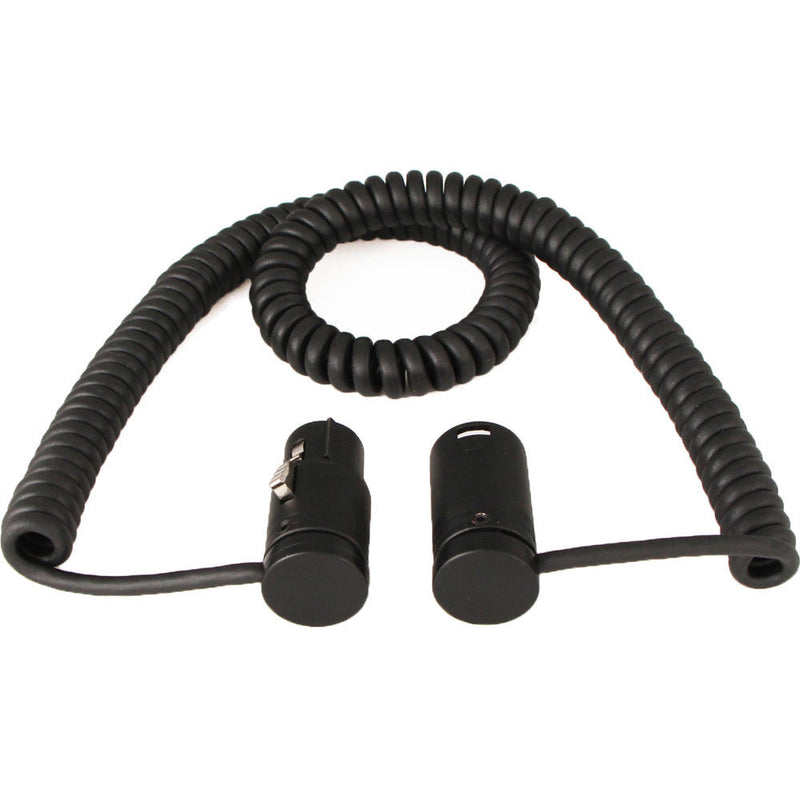 Cable Techniques XLR 3-Pin Female to XLR 3-Pin Male, Low-Profile, Premium Coiled Boom to Mixer Cable (18" to 6')