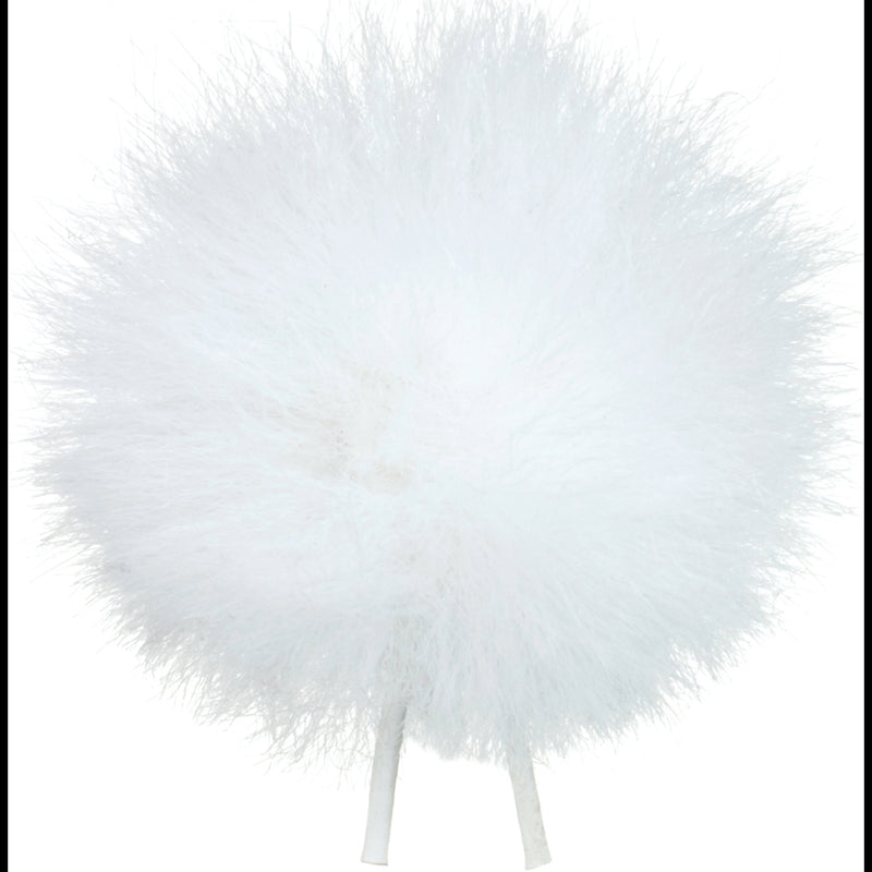 Bubblebee Industries Windbubble Miniature Imitation-Fur Windscreen (Lav Size 1, 28mm, White)