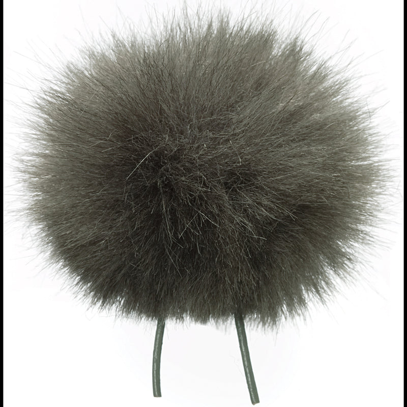 Bubblebee Industries Windbubble Miniature Imitation-Fur Windscreen (Lav Size 3, 40mm, Grey)