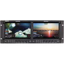 SWIT M-1093F Dual 9" FHD Waveform Rack LCD Monitor