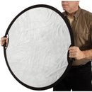 Impact Circular Collapsible Reflector with Handles (32", Gold/Silver)