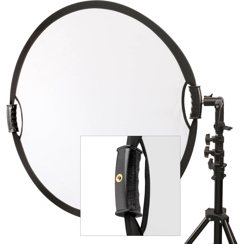 Impact Circular Collapsible Reflector with Handles (32", Soft Gold/White)