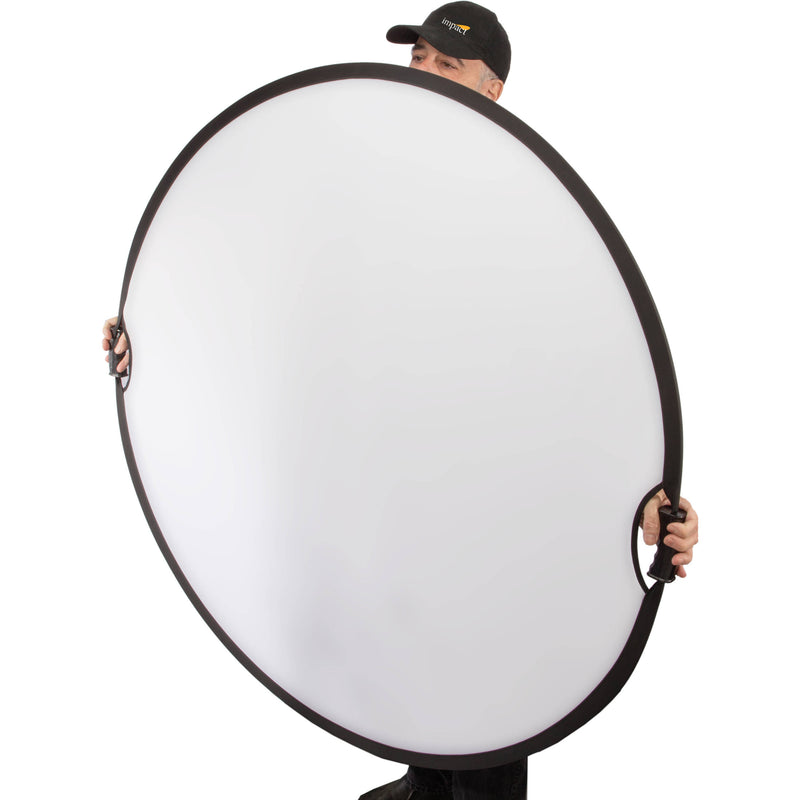 Impact Circular Collapsible Reflector with Handles (52", Gold/White)