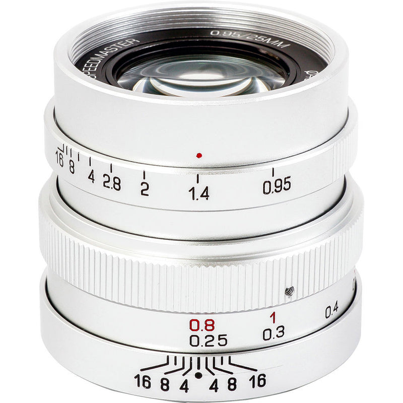 Mitakon Zhongyi Speedmaster 25mm f/0.95 Lens for Micro Four Thirds (Silver)