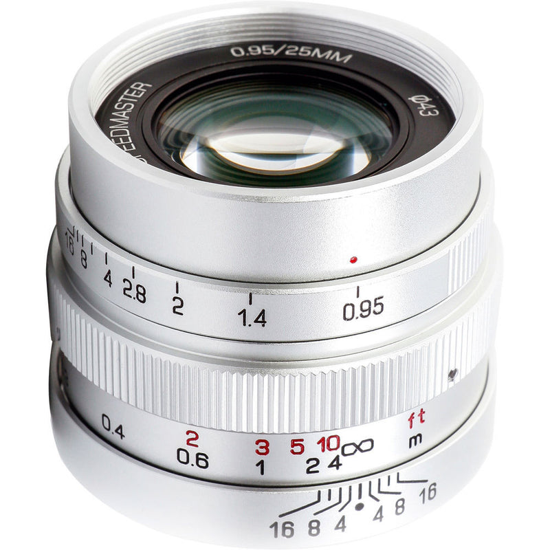 Mitakon Zhongyi Speedmaster 25mm f/0.95 Lens for Micro Four Thirds (Silver)