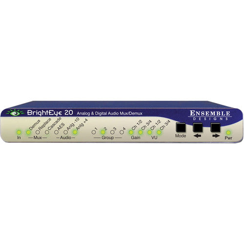 Ensemble Designs BrightEye 20 Audio Embedder and Disembedder - SDI, Analog and Digital Audio, BNC and Multipin Connections