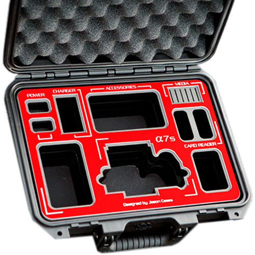 Jason Cases Protective Case for Sony a7S Camera (Red Overlay)