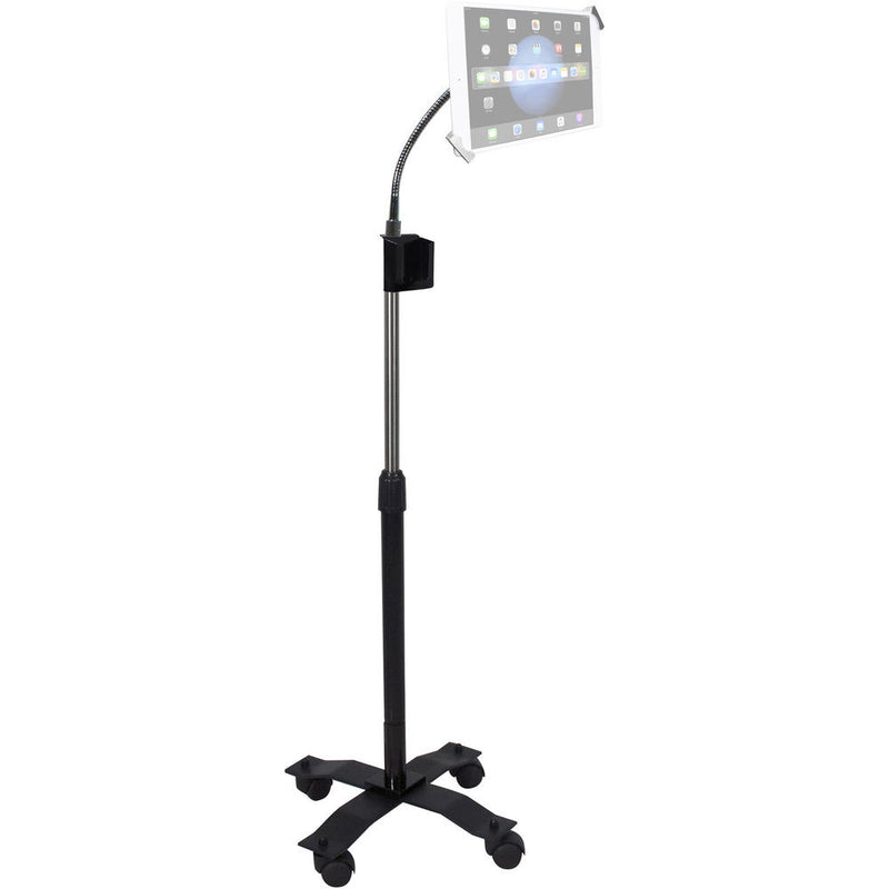 CTA Digital Compact Security Gooseneck Floor Stand for 7-13" Tablets