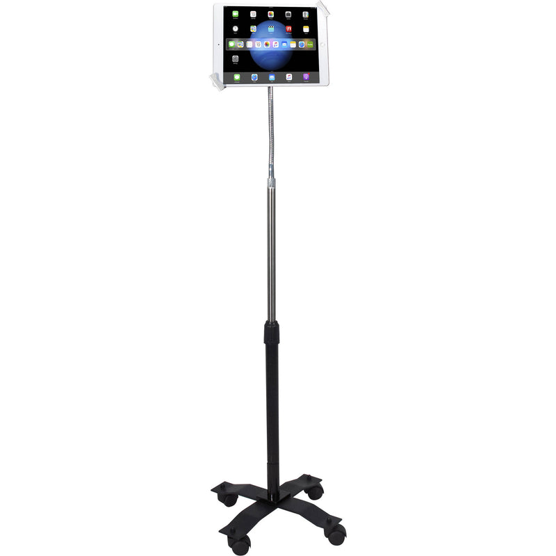 CTA Digital Compact Security Gooseneck Floor Stand for 7-13" Tablets