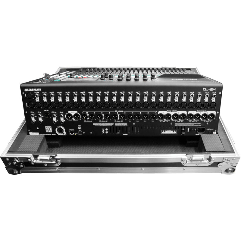 Odyssey Innovative Designs Flight Zone Case with Wheels for Allen & Heath Qu-24 Mixer Console