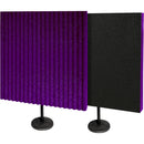 Auralex DeskMAX Stand-Mounted Acoustic Panels (Purple, Set of 2)