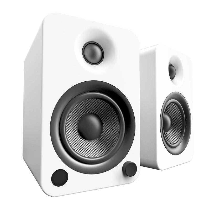 Kanto Living YU4 2-Way Powered Bookshelf Speakers (Pair, Matte White)