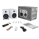 Kanto Living YU4 2-Way Powered Bookshelf Speakers (Pair, Matte White)