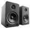 Kanto Living YU6 2-Way Powered Bookshelf Speakers (Pair, Onyx)