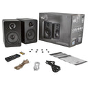 Kanto Living YU6 2-Way Powered Bookshelf Speakers (Pair, Onyx)