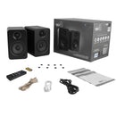 Kanto Living YU4 2-Way Powered Bookshelf Speakers (Pair, Onyx)