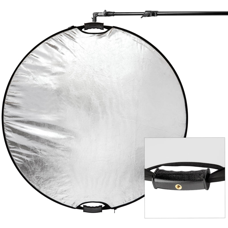 Impact Circular Collapsible Reflector with Handles (52", Gold/Silver)