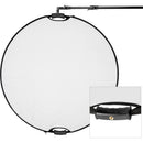 Impact Circular Collapsible Reflector with Handles (52", Gold/White)