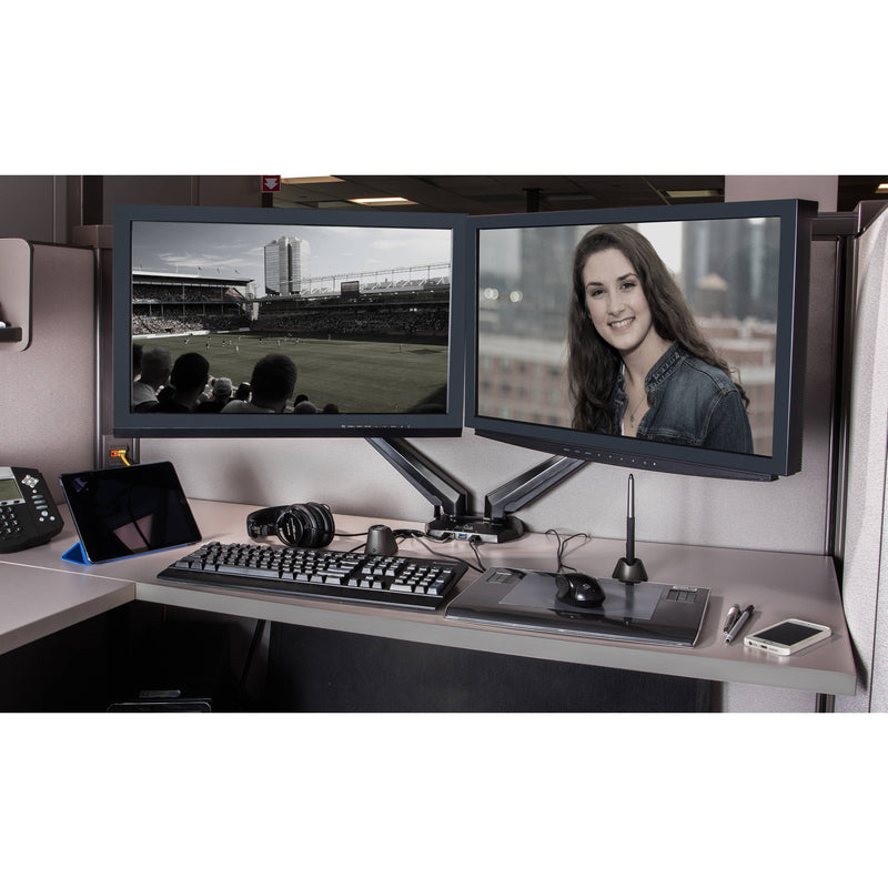 Gabor LeviTouch Dual-Arm Monitor Desktop Mount