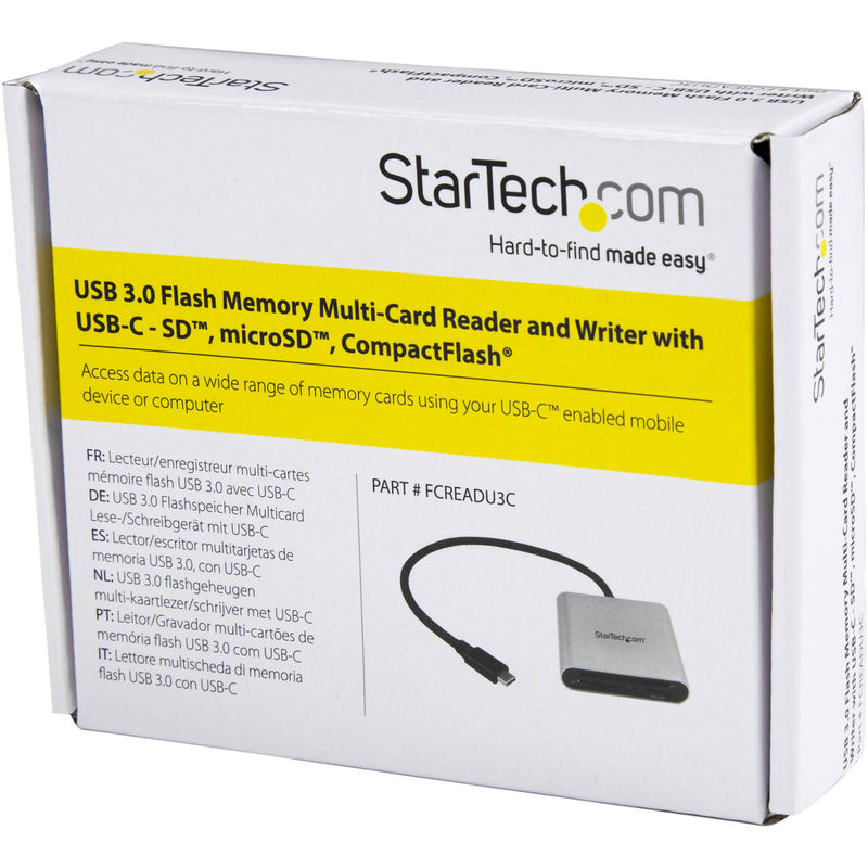 StarTech USB 3.0 Flash Memory Multi-Card Reader/Writer with USB-C