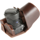 MegaGear Ever Ready Leather Camera Case for Sony Cyber-shot DSC-RX10 III (Dark Brown)