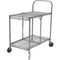 Luxor Two-Shelf Collapsible Wire Utility Cart