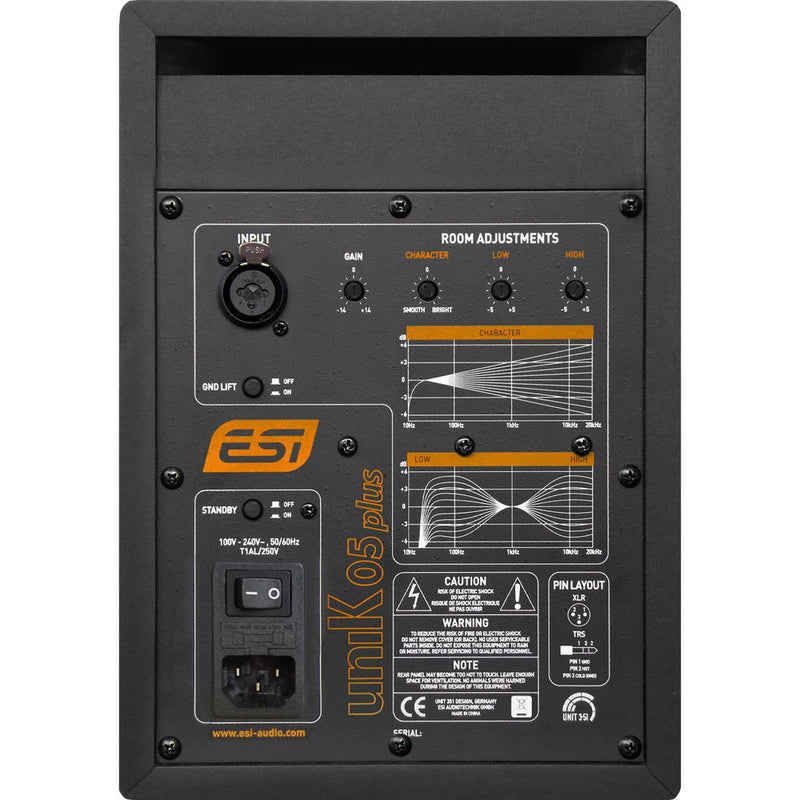 ESI uniK 05+ - 5" Professional Studio Reference Monitor (Single)