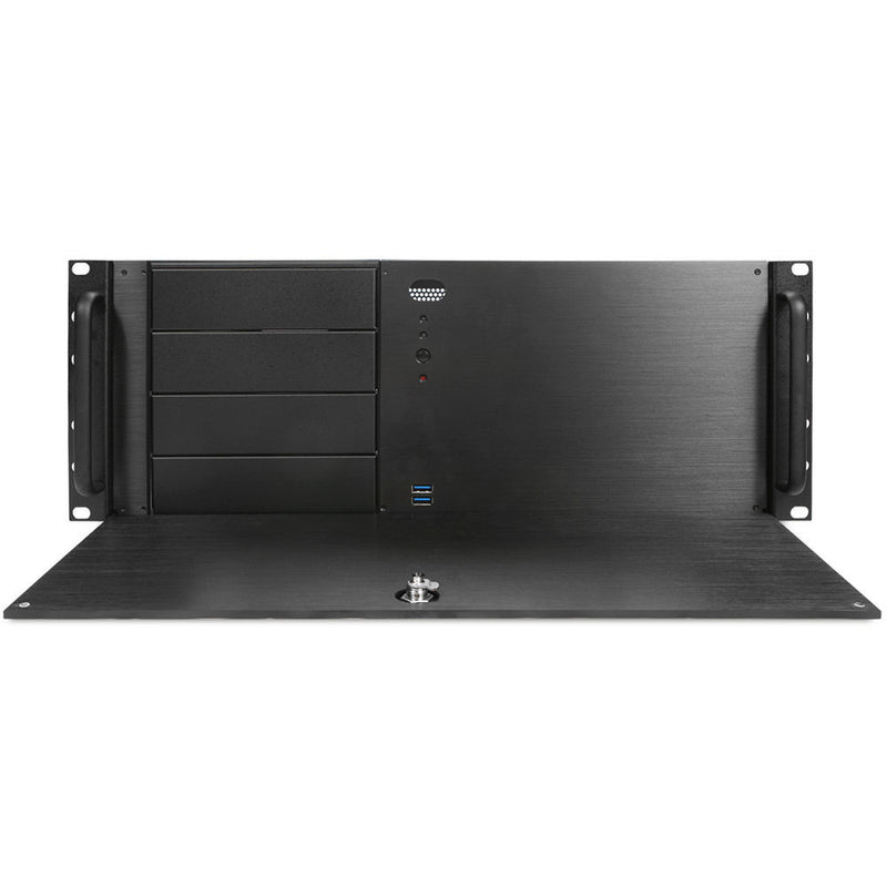 iStarUSA 4 RU Compact 4 x 5.25" Bay ATX Chassis with 550W Redundant Power Supply