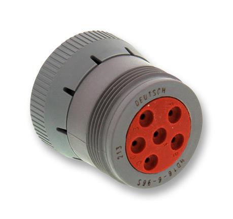 Deutsch - TE Connectivity HD16-6-96S Circular Connector HD10 Series Straight Plug 6 Contacts Crimp Socket Not Supplied