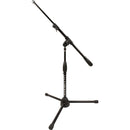 Ultimate Support PRO-R-T-SHORT-T Pro Series R Mic Stand with 1/4-Turn Clutch, Plastic Tripod Base/Short Height/Telescoping Boom