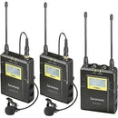 Saramonic UWMIC9 RX9 + TX9 + TX9, 96-Channel Digital UHF Wireless Dual Lavalier Mic System (514 to 596 MHz)