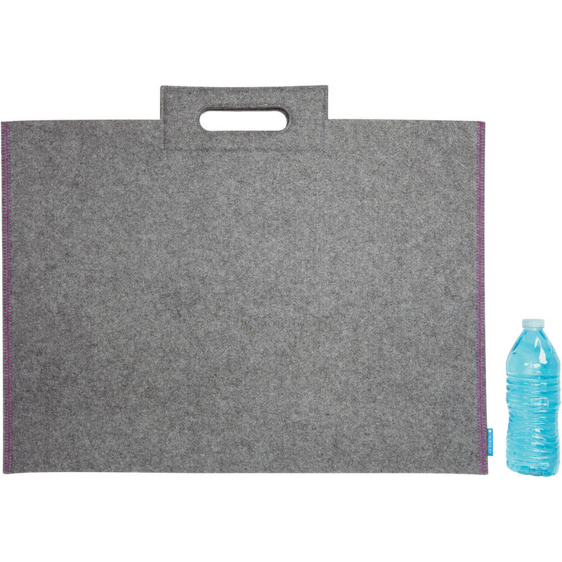 Itoya Midtown Bag Large Format Artwork Carrier (17 x 23", Gray/Purple)