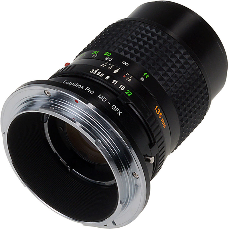 FotodioX Pro Lens Mount Adapter, Minolta MD Lens to Fujifilm GFX Medium Format Camera