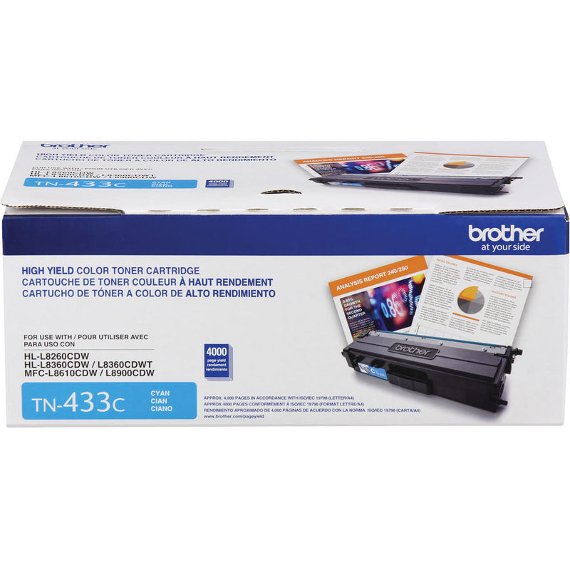 Brother TN433C Cyan High-Yield Toner Cartridge