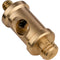 Impact Short Double-Male Round Spigot with Tightening Hole and 1/4"-20 and 3/8"-16 Male Threads