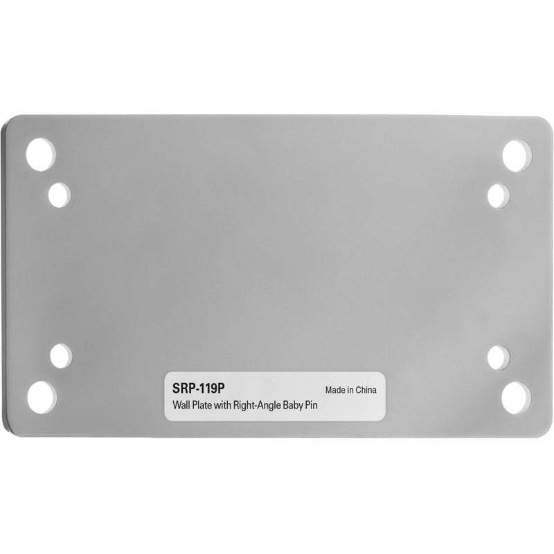 Impact Wall Plate with 90-Degree Baby Pin