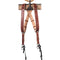 HoldFast Gear Money Maker Two-Camera Harness with Black Hardware (English Bridle, Chestnut, Large)