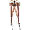 HoldFast Gear Money Maker Two-Camera Harness with Black Hardware (English Bridle, Chestnut, Large)