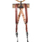 HoldFast Gear Money Maker Two-Camera Harness with Black Hardware (English Bridle, Chestnut, Large)