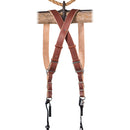 HoldFast Gear Money Maker Two-Camera Harness with Black Hardware (English Bridle, Chestnut, Large)