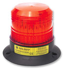 DELTA DESIGN 46901301 Beacon, Xenon, Red, Flashing, 5W, 100VDC, IP65, 148mm Dia., 120mm Height