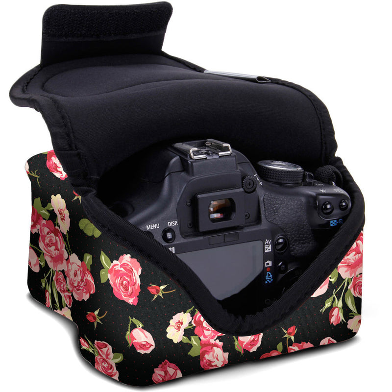 USA GEAR DSLR Neoprene Camera Case (Floral)