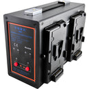 POWERANGE PR-PL-5680B Compact Portable Quad Charger with Simultaneous 16.8 VDC Output for V-Mount and POWERANGE BP Batteries