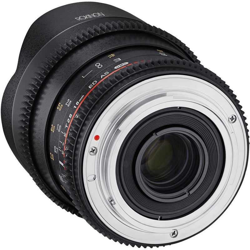 Rokinon 16mm T2.6 Full Frame Cine DS Lens (Canon EF Mount)