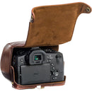 MegaGear Ever Ready Leather Camera Case for Leica V-Lux (Typ 114) (Dark Brown)