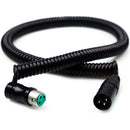 Remote Audio Low-Profile XLR3F to XLR3M Balanced Coiled Jumper Cable (2' Collapsed, 7' Extended)