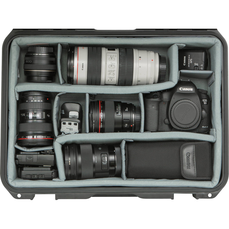 SKB iSeries 1813-5 Case with Think Tank-Designed Photo Dividers &&nbsp;Lid Foam (Black)