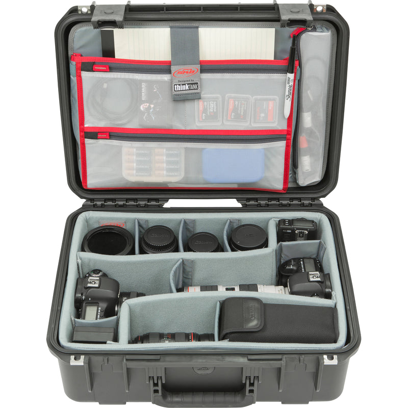 SKB iSeries 1813-7 Case with Think Tank-Designed Photo Dividers &&nbsp;Lid Organizer (Black)