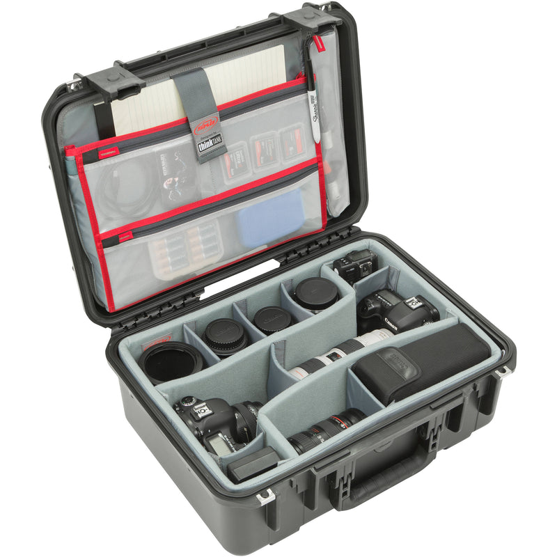 SKB iSeries 1813-7 Case with Think Tank-Designed Photo Dividers &&nbsp;Lid Organizer (Black)